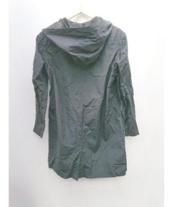 ◇ nano universe ナノユニバース ジャンク品 フード カジュアル 軽量 長袖 ジャケット コート サイズS ブラック メンズ P