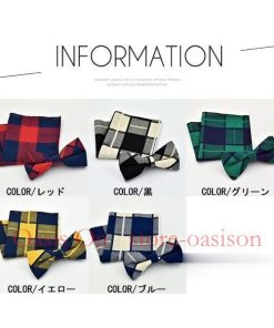 蝶ネクタイ ポケットチーフ セット 紳士 蝶タイ チェック柄 結婚式 二次会 パーティー イベント 制服用